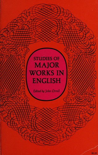 Cover for Studies of major works in English