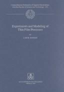 Cover for Experiments and Modeling of Thin Film Processes