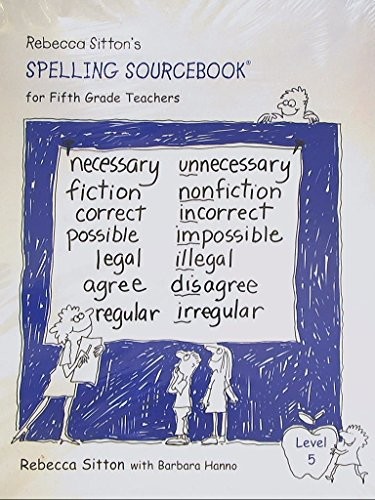 Cover for Rebecca Sitton's Spelling Sourcebook for Fifth Grade Teachers