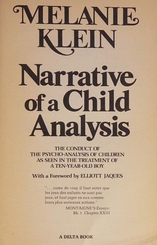 Cover for Narrative of a child analysis