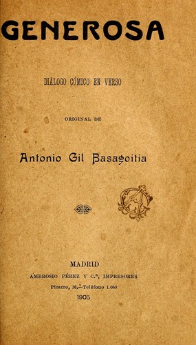 Cover for Generosa