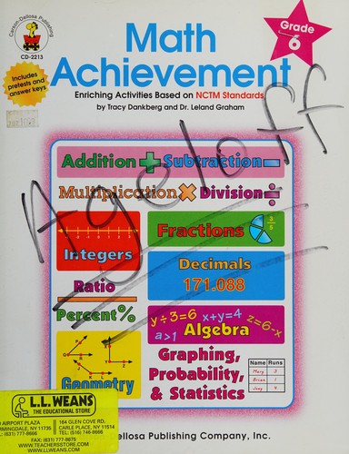 Cover for Math achievement: Enriching activities based on NCTM standards 