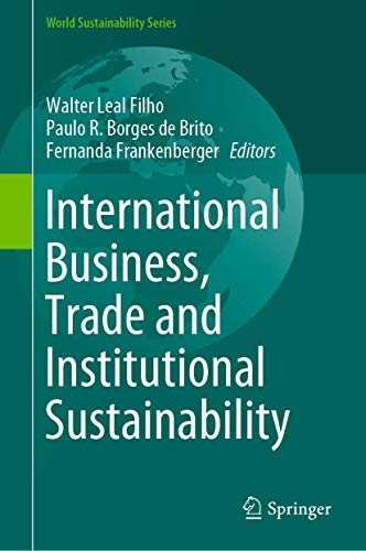 Cover for International Business, Trade and Institutional Sustainability