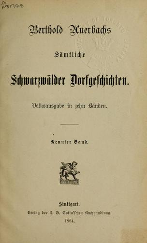 Cover for Sämtliche schwarzwälder Dorfgeschichten