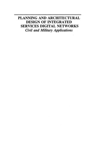 Cover for Planning and Architectural Design of Integrated Services Digital Networks