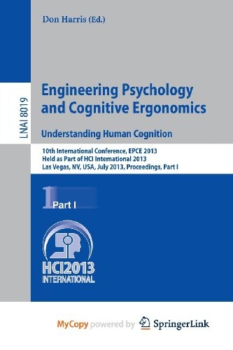 Cover for Engineering Psychology and Cognitive Ergonomics. Understanding Human Cognition