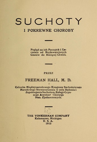 Cover for Suchoty i pokrewne choroby ...