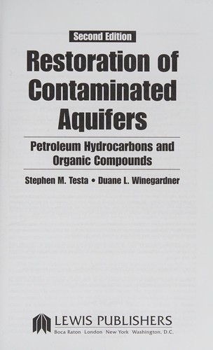 Cover for Restoration of contaminated aquifers