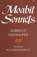 Cover for Moabit sonnets