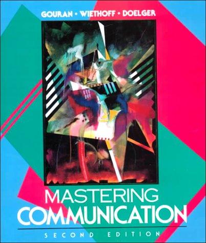 Cover for Mastering communication