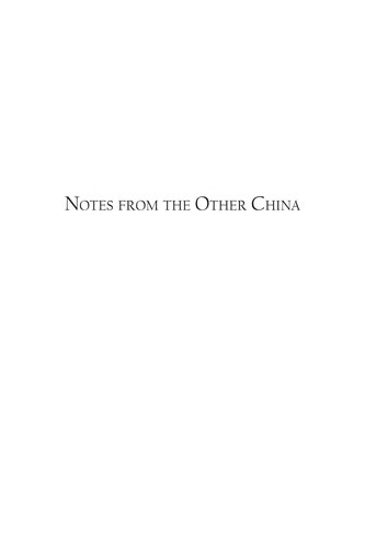 Cover for Notes from the other China