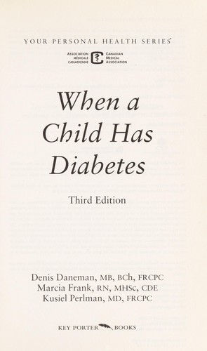 Cover for When a child has diabetes