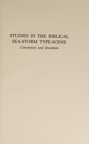 Cover for Studies in the biblical sea-storm type-scene