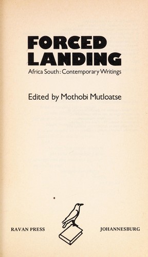 Cover for Forced landing : Africa south, contemporary writings
