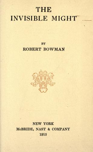Cover for The invisible might