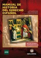 Cover for Manual de Historia del Derecho Español