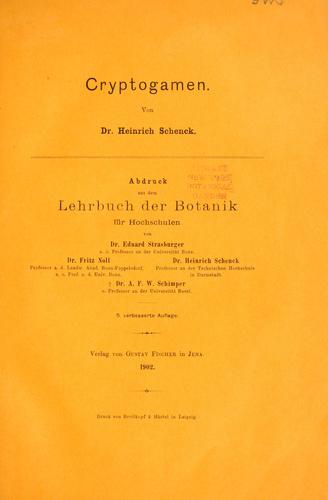 Cover for Cryptogamen