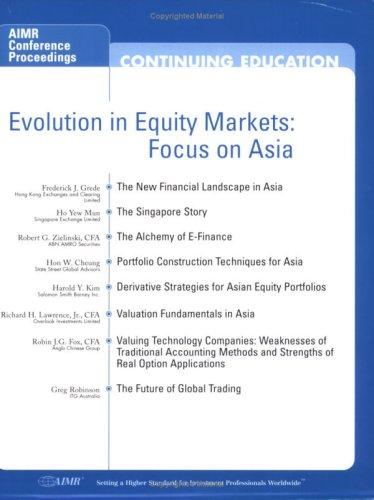 Cover for Evolution in Equity Markets