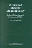 Cover for EC law and minority language policy