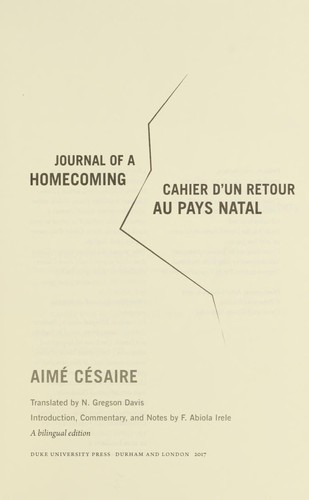 Cover for Journal of a homecoming