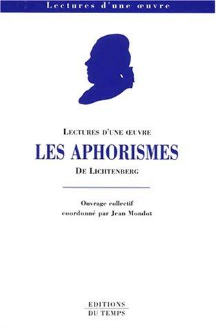 Cover for Aphorismes de lichtenberg
