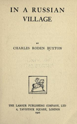 Cover for In a Russian village