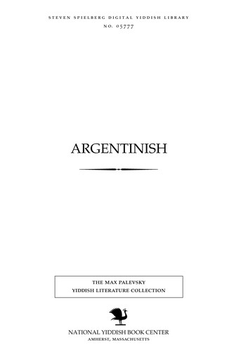 Cover for Argenṭinish
