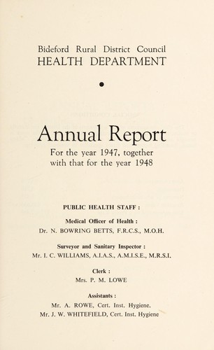 Cover for [Report 1947-1948]