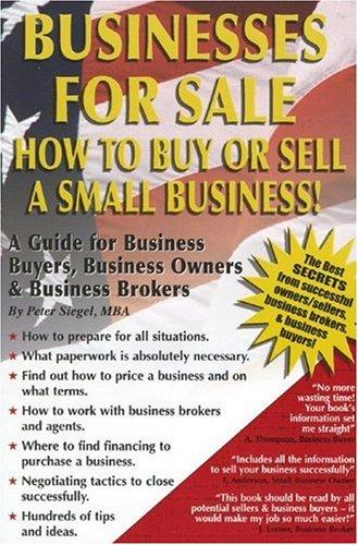 Cover for Businesses For Sale