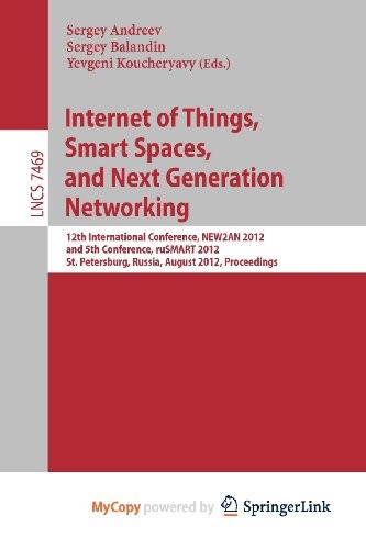 Cover for Internet of Things, Smart Spaces, and Next Generation Networking