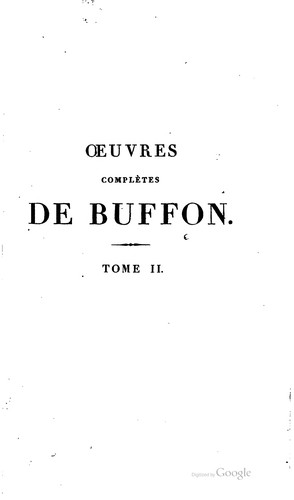 Cover for Oeuvres complètes de Buffon: avec les descriptions anatomiques de Daubenton ...