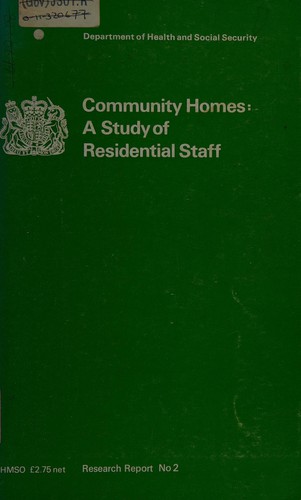 Cover for Community homes