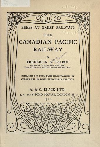 Cover for The Canadian Pacific Railway.