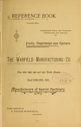 Cover for Reference book ...