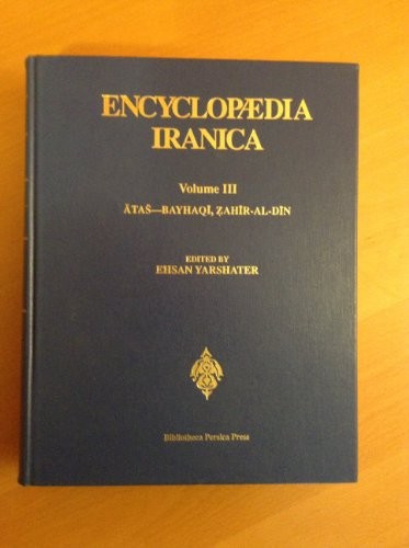 Cover for Encyclopaedia Iranica, Vol. 3