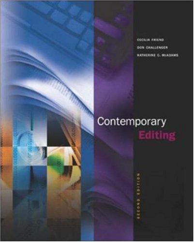 Cover for Contemporary Editing with Free Student CD-ROM