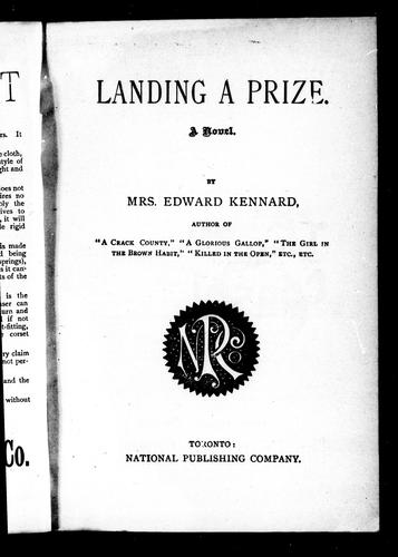 Cover for Landing a prize