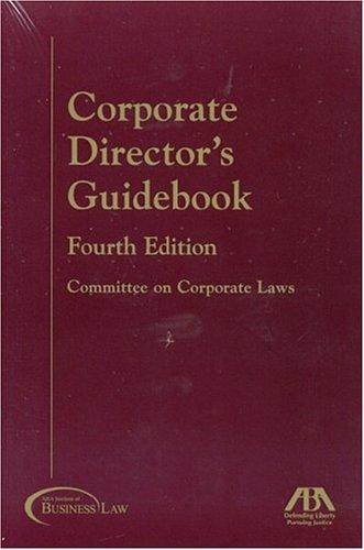 Cover for Corporate director's guidebook