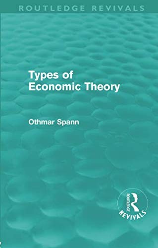 Cover for Types of Economic Theory