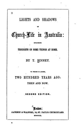 Cover for Church-life in Australia: With Two Hundred Years Ago