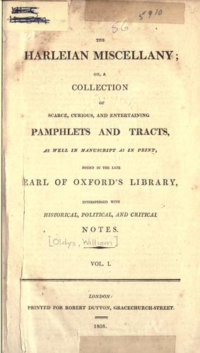 Cover for The Harleian miscellany