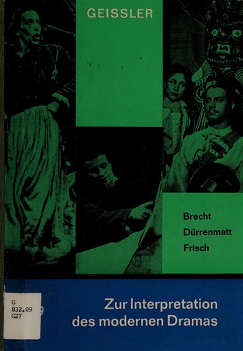 Cover for Zur Interpretation des modernen Dramas
