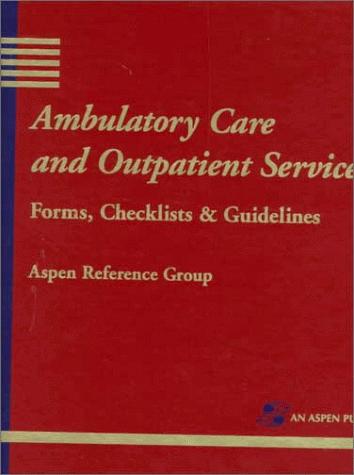 Cover for Ambulatory care and outpatient services