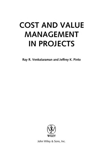 Cover for Cost and value management in projects