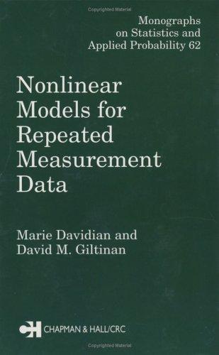 Cover for Nonlinear Models for Repeated Measurement Data (Monographs on Statistics and Applied Probability)