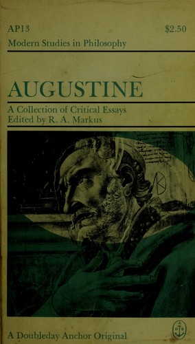 Cover for Augustine; a collection of critical essays.