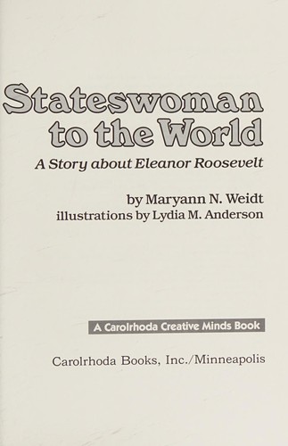 Cover for Stateswoman to the world