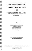 Cover for Self-assessment of current knowledge in community health nursing