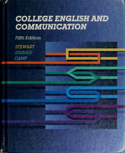 Cover for College English and communication