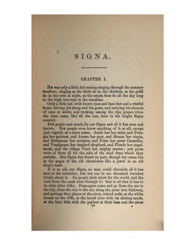 Cover for Signa: A Story